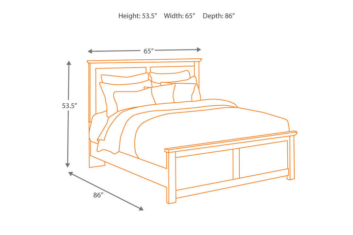 Maribel Queen Panel Bed (B138B4)