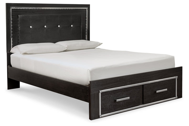 Kaydell Queen Upholstered Panel Bed with Storage (B1420B5)