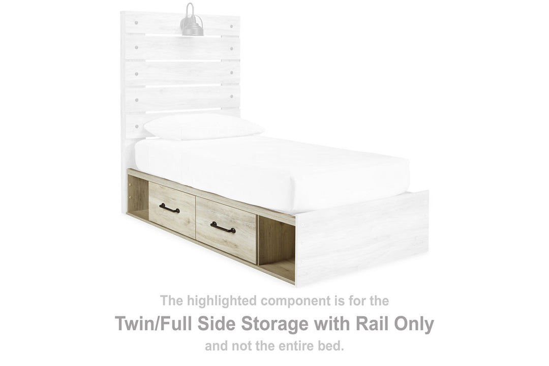 Cambeck Twin/Full Side Storage with Rail (B192-150)