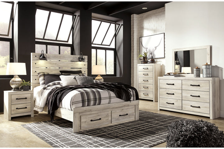 Cambeck Queen Panel Bed with 2 Storage Drawers (B192B8)