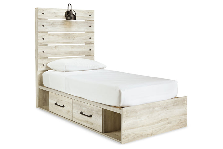 Cambeck Twin Panel Bed with 2 Storage Drawers (B192B13)