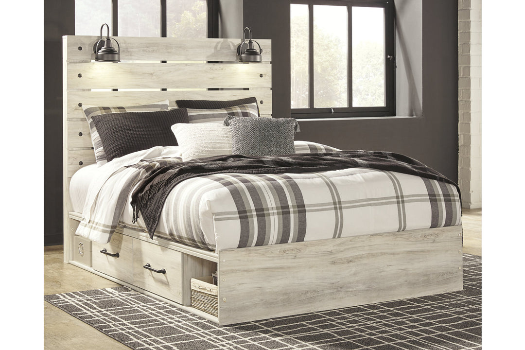 Cambeck Queen Panel Bed with 2 Storage Drawers (B192B17)