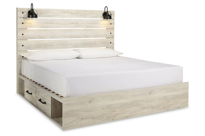 Cambeck King Panel Bed with 2 Storage Drawers (B192B19)