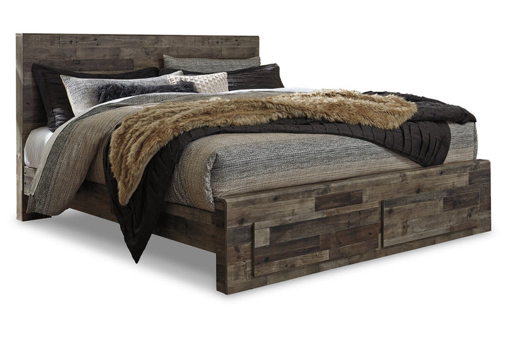 Derekson King Panel Bed with 2 Storage Drawers (B200B14)