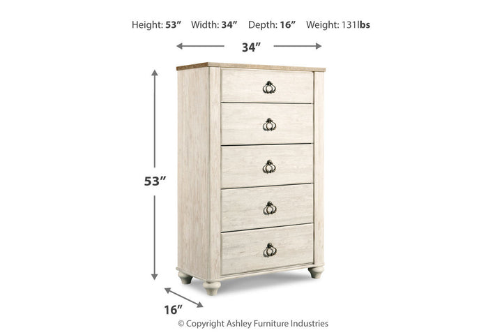 Willowton Chest of Drawers (B267-46)