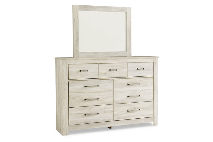 Bellaby Queen Crossbuck Panel Bed, Dresser, Mirror and 2 Nightstands (B331B13)