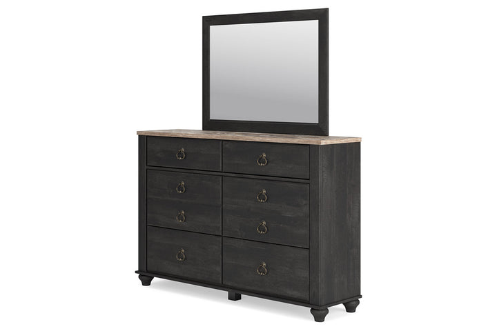 Nanforth Dresser and Mirror (B3670B1)