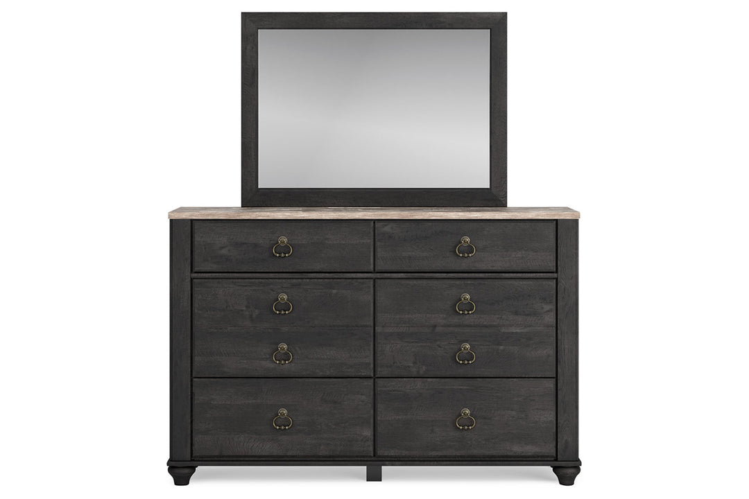 Nanforth Dresser and Mirror (B3670B1)