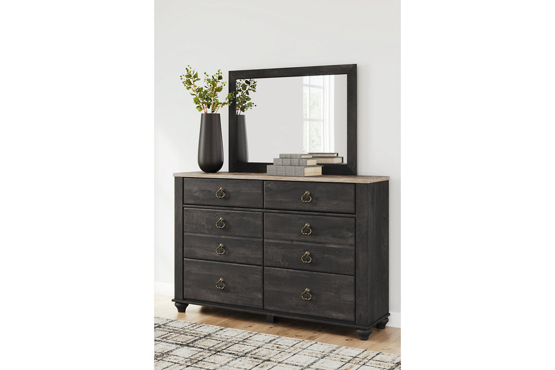 Nanforth Dresser and Mirror (B3670B1)