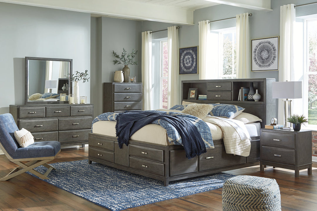Caitbrook California King Storage Bed with 8 Drawers (B476B7)