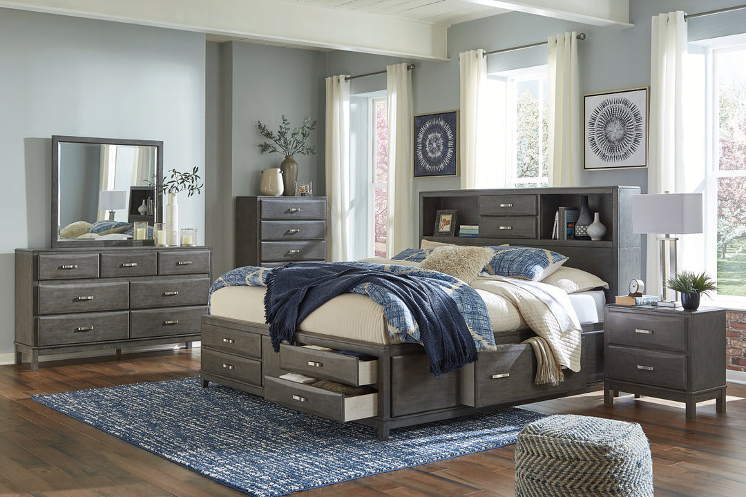 Caitbrook Queen Storage Bed with 8 Drawers (B476B2)