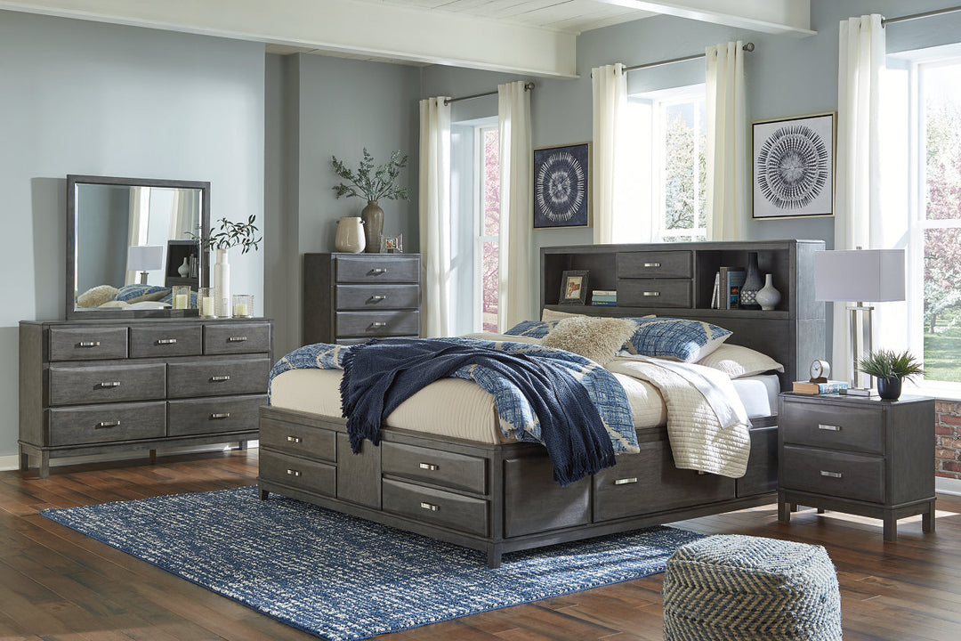 Caitbrook California King Storage Bed with 8 Drawers (B476B7)