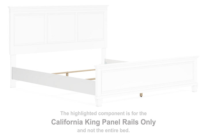 Fortman California King Panel Rails (B680-94)