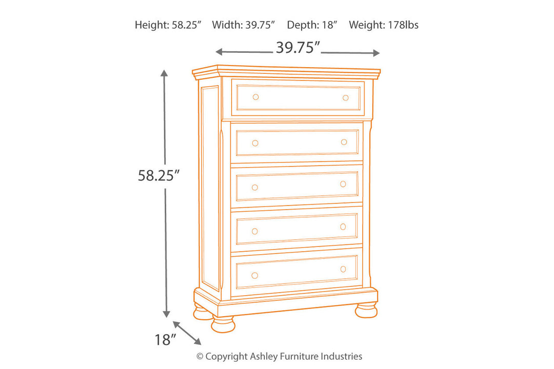 Flynnter Chest of Drawers (B719-46)