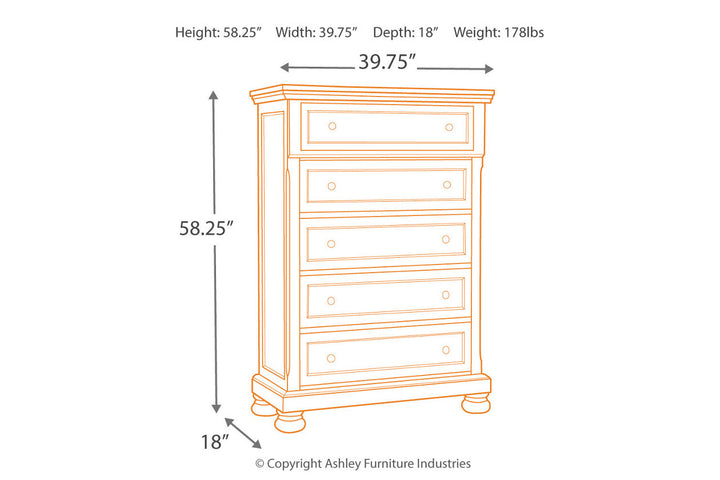 Flynnter Chest of Drawers (B719-46)