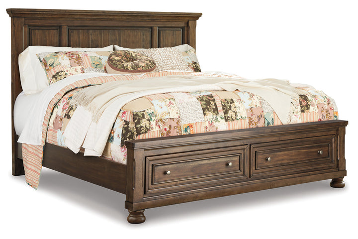 Flynnter King Panel Bed with 2 Storage Drawers (B719B14)