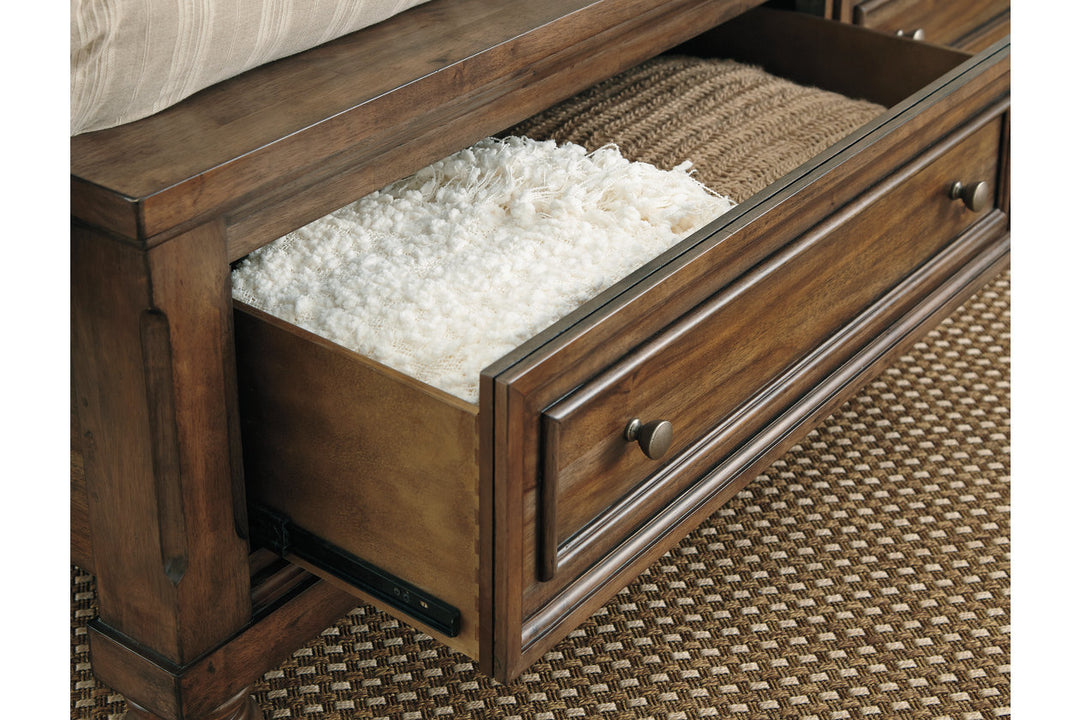 Flynnter California King Panel Bed with 2 Storage Drawers (B719B15)
