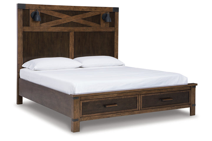 Wyattfield Queen Panel Bed with Storage (B759B3)