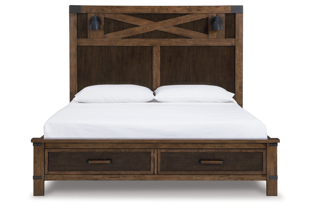 Wyattfield King Panel Bed with Storage (B759B6)