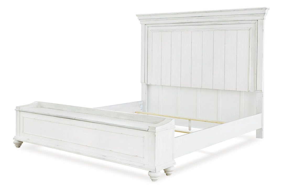 Kanwyn King Panel Bed with Storage Bench (B777B9)