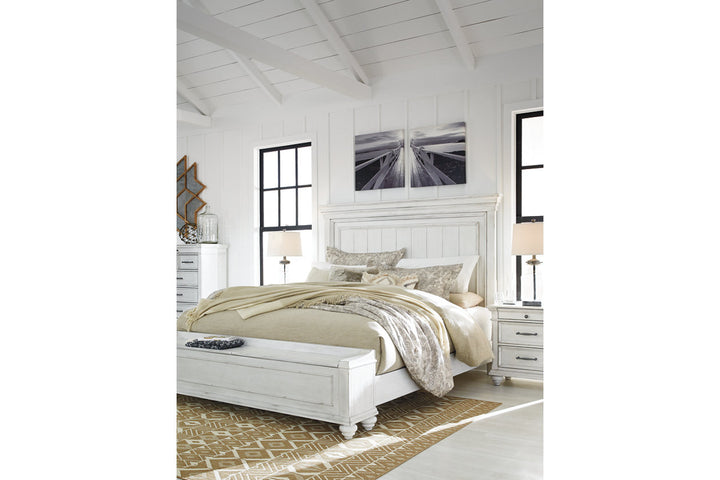 Kanwyn Queen Panel Bed with Storage Bench (B777B6)