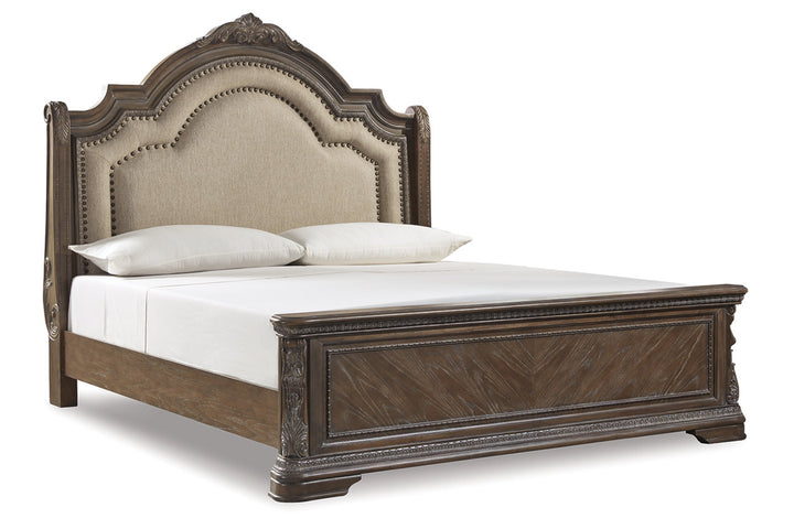 Charmond King Upholstered Sleigh Bed (B803B4)
