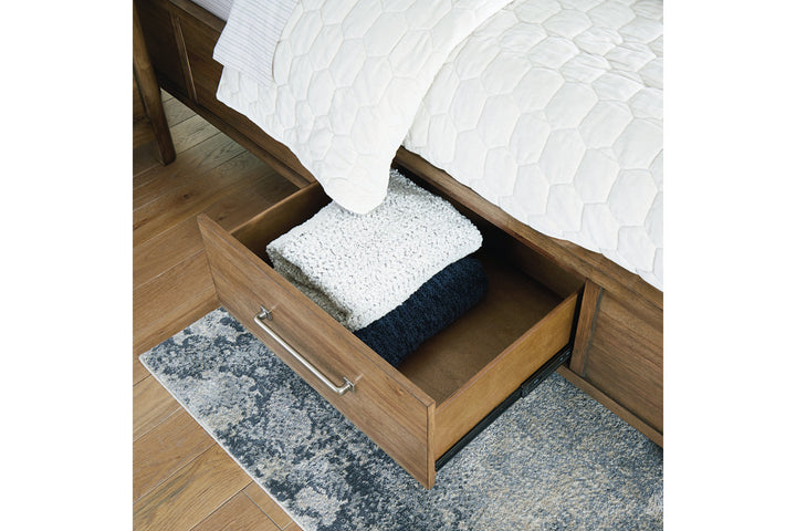 Cabalynn California King Panel Bed with Storage (B974B9)