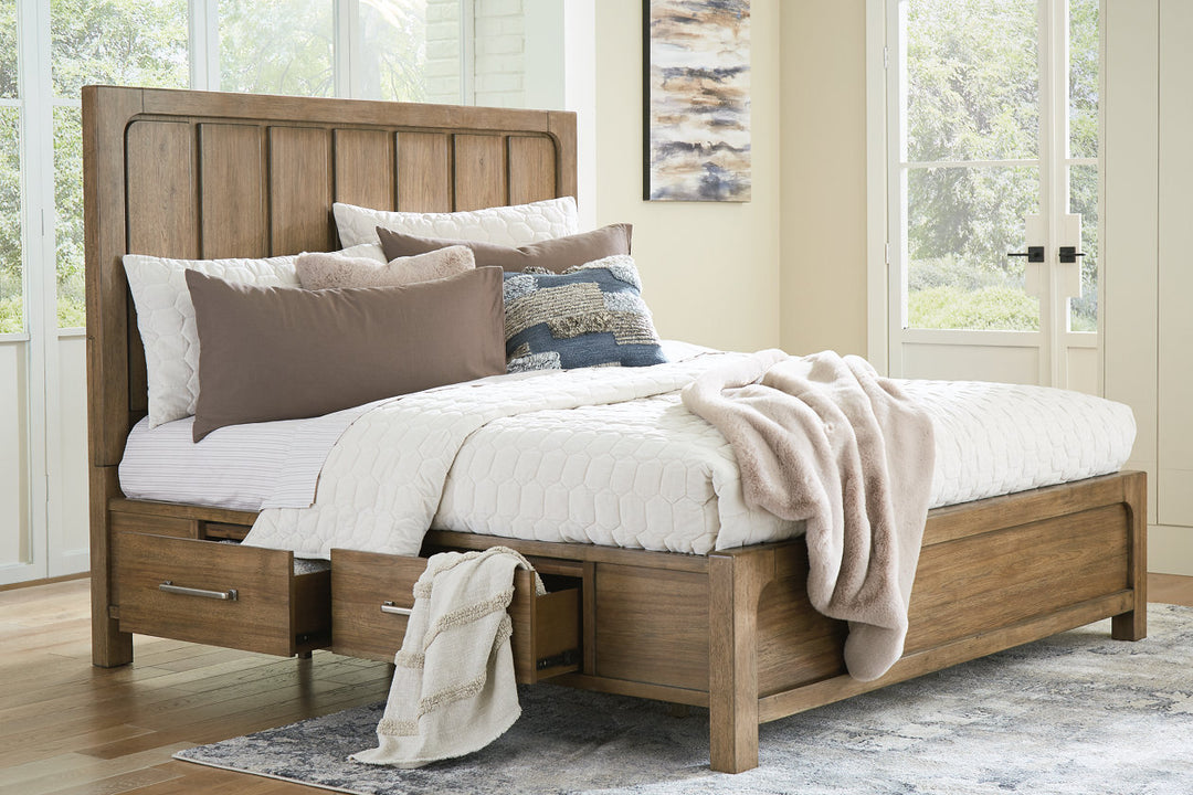 Cabalynn California King Panel Bed with Storage (B974B9)