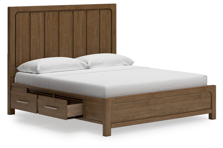 Cabalynn California King Panel Bed with Storage (B974B9)