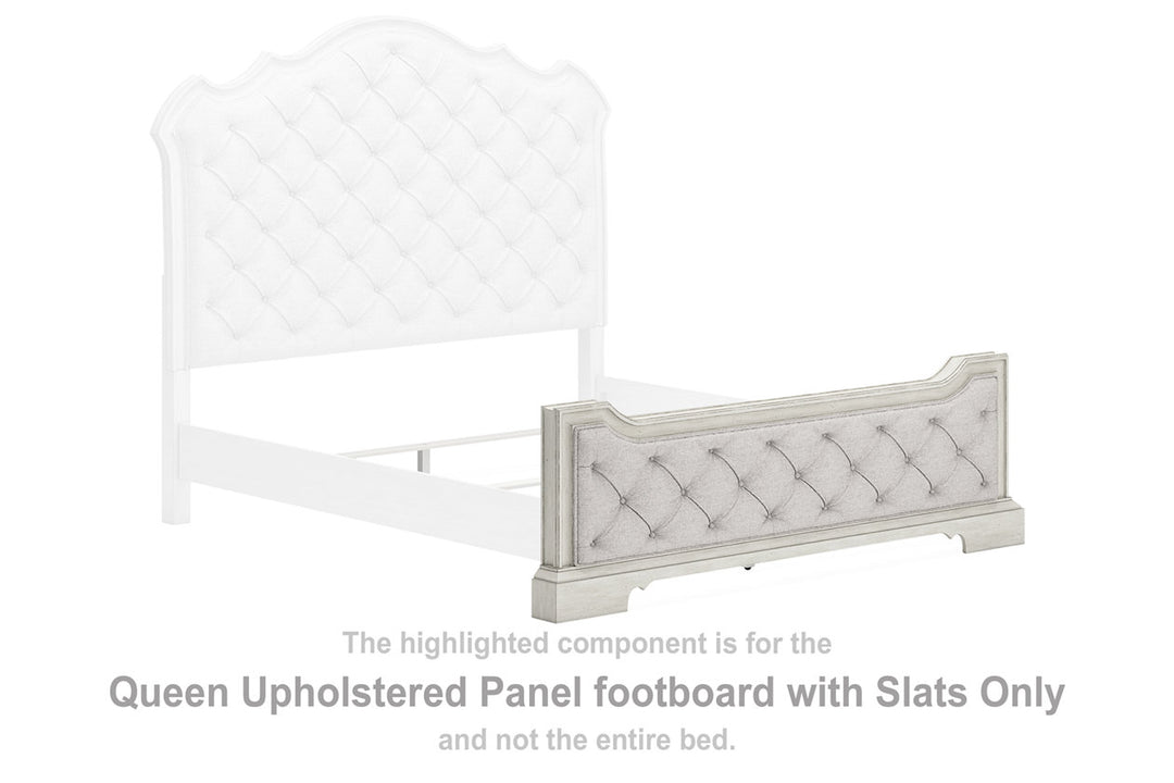 Arlendyne Queen Upholstered Panel footboard with Slats (B980-54)