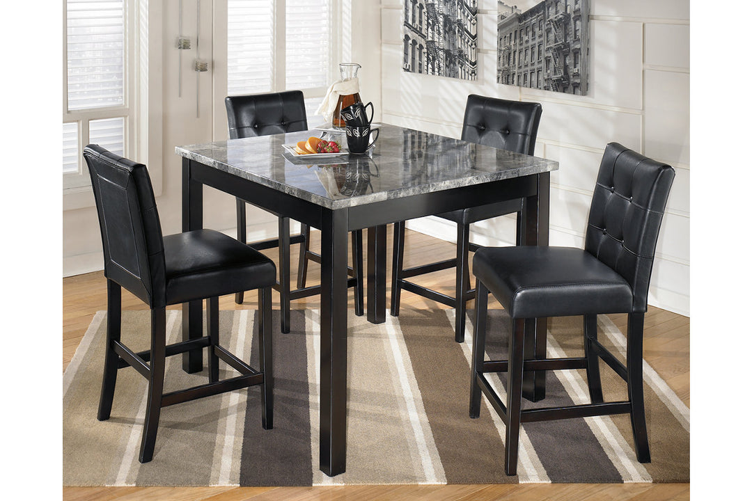 Maysville Counter Height Dining Table and Bar Stools (Set of 5) (D154-223)