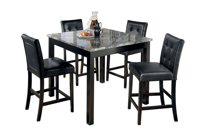 Maysville Counter Height Dining Table and Bar Stools (Set of 5) (D154-223)