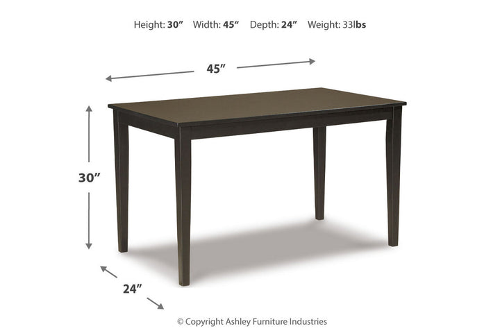 Kimonte Dining Table (D250-25)