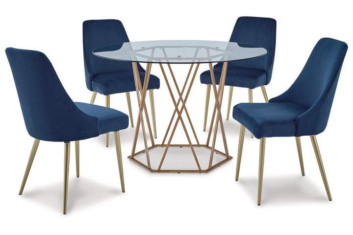 Wynora Dining Table and 4 Chairs (D292D1)