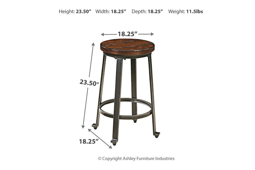 Challiman Counter Height Bar Stool (D307-124)