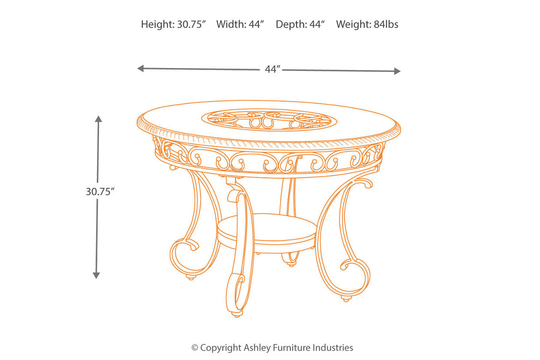 Glambrey Dining Table (D329-15)