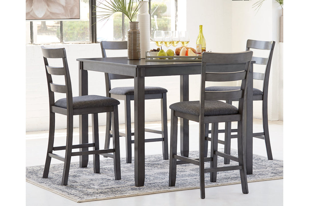 Bridson Counter Height Dining Table and Bar Stools (Set of 5) (D383-223)