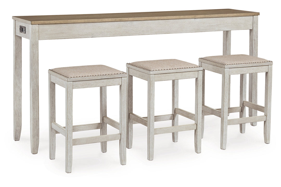 Skempton Counter Height Dining Table and 3 Bar Stools (D394-223)