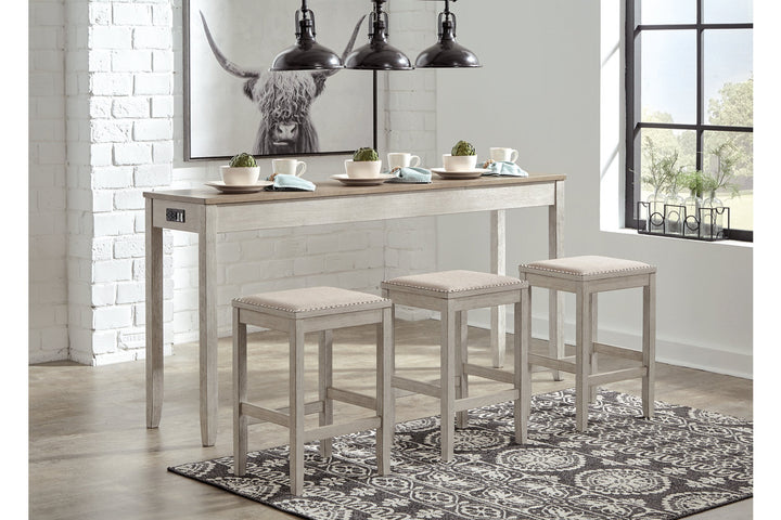 Skempton Counter Height Dining Table and 3 Bar Stools (D394-223)