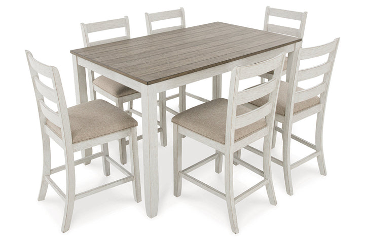 Skempton Counter Height Dining Table and Bar Stools (Set of 7) (D394-423)