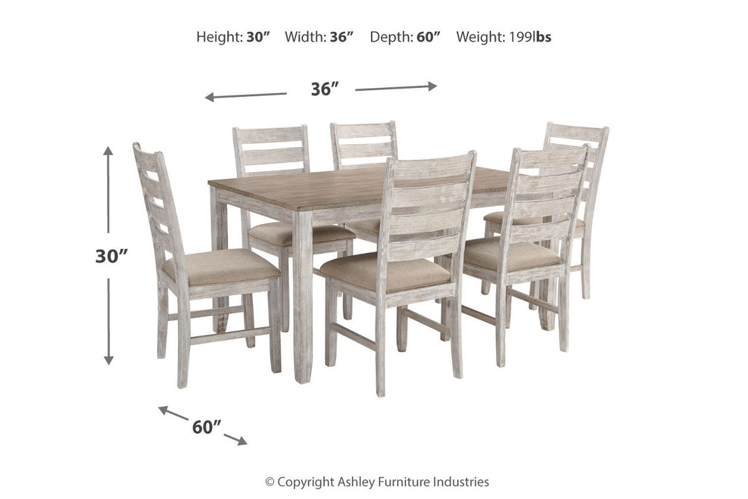 Skempton Dining Table and Chairs (Set of 7) (D394-425)