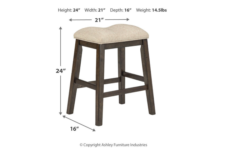 Rokane Counter Height Bar Stool (D397-024)