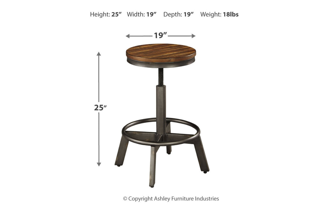 Torjin Counter Height Dining Table with 4 Barstools (D440D2)