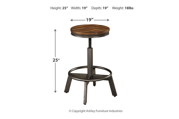 Torjin Counter Height Dining Table and 2 Barstools (D440D1)