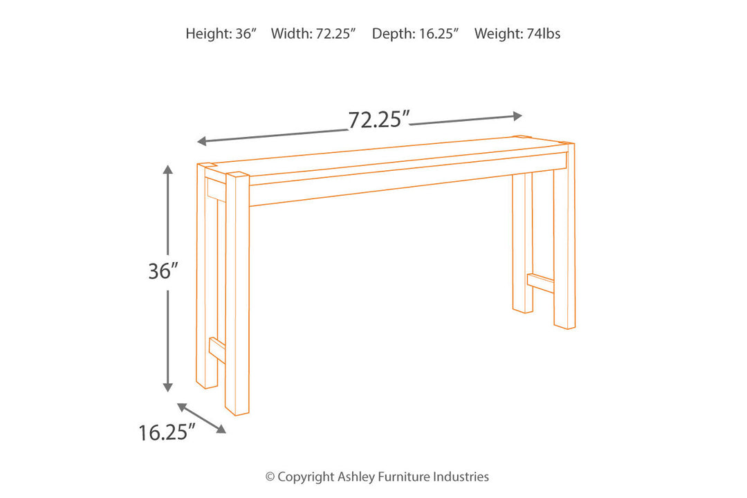 Torjin Counter Height Dining Table with 4 Barstools (D440D2)