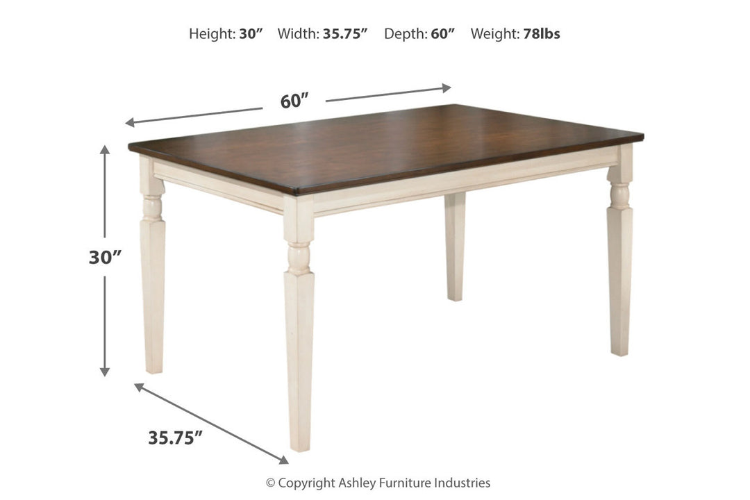 Whitesburg Dining Table (D583-25)