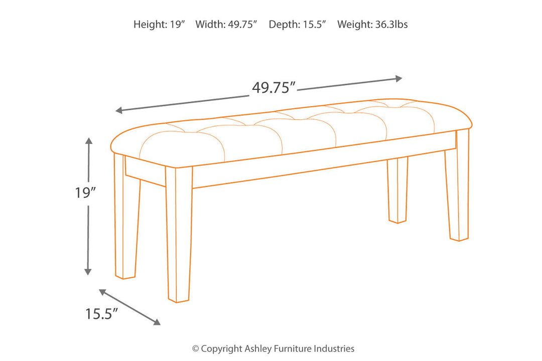 Ralene Dining Bench (D594-00)