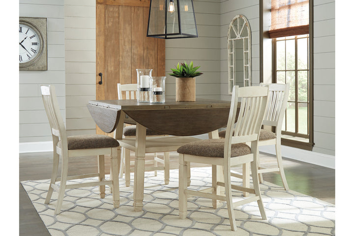 Bolanburg Counter Height Dining Table and 4 Barstools (D647D6)