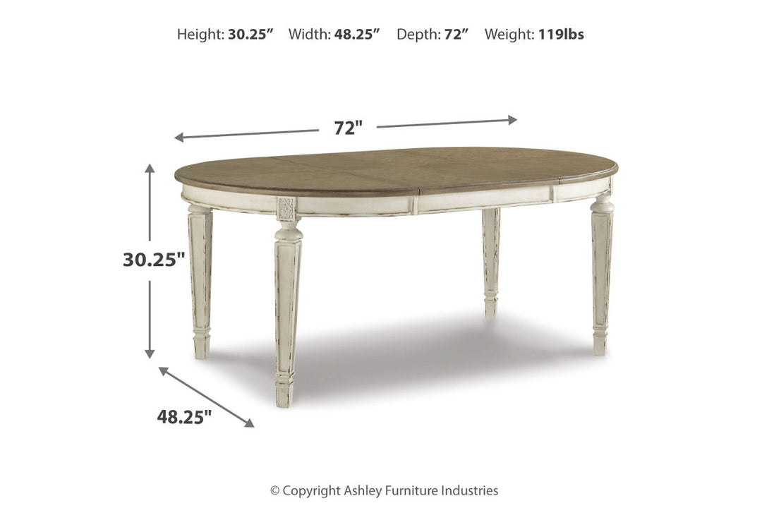 Realyn Dining Table and 6 Chairs (D743D13)