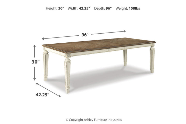 Realyn Dining Table and 8 Chairs (D743D5)